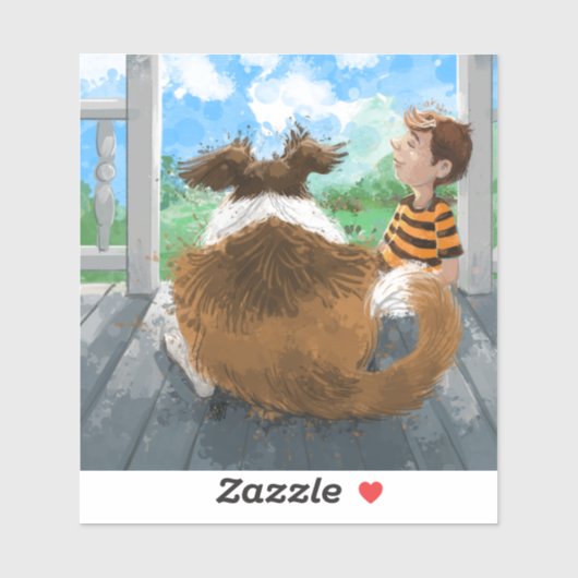 Sheldon en David ontspannen Sticker (Vel)