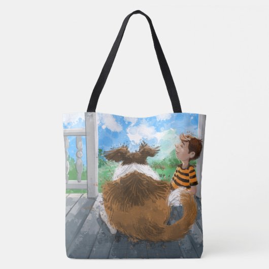 Sheldon en David ontspannen Tote Bag (Achterkant)