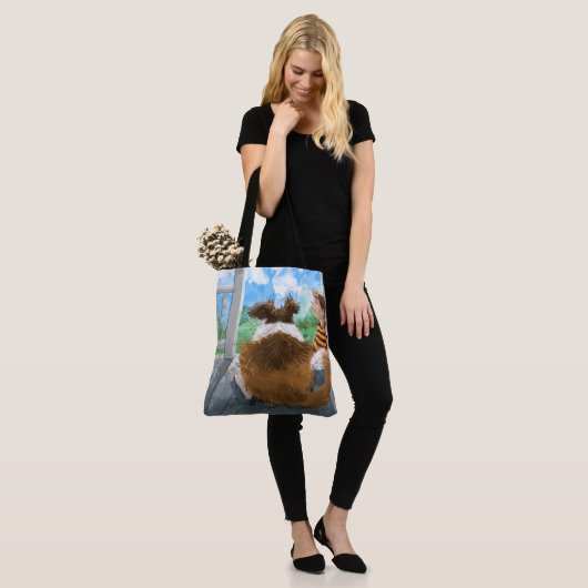Sheldon en David ontspannen Tote Bag (Op model)