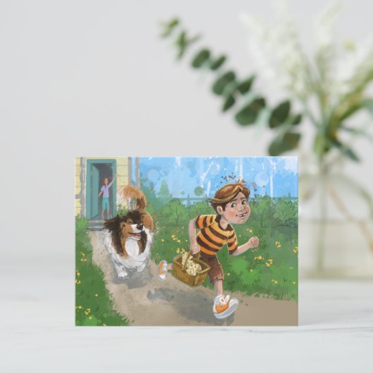 Sheldon en Davie Adventure Briefkaart (Staand voorkant)