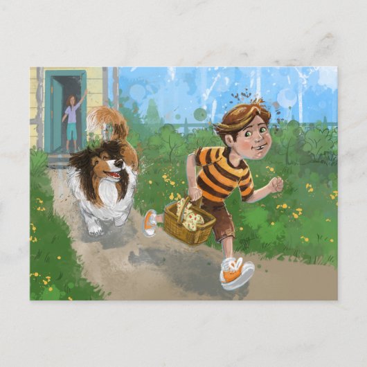 Sheldon en Davie Adventure Briefkaart (Voorkant)