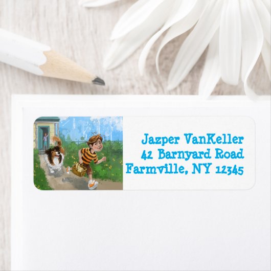 Sheldon en Davie Adventure Etiket (Insitu)