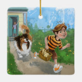 Sheldon en Davie Adventure Keramisch Ornament (Achterkant)