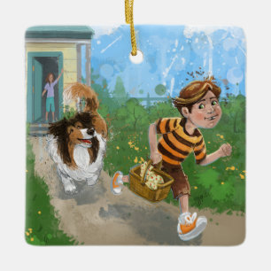 Sheldon en Davie Adventure Keramisch Ornament
