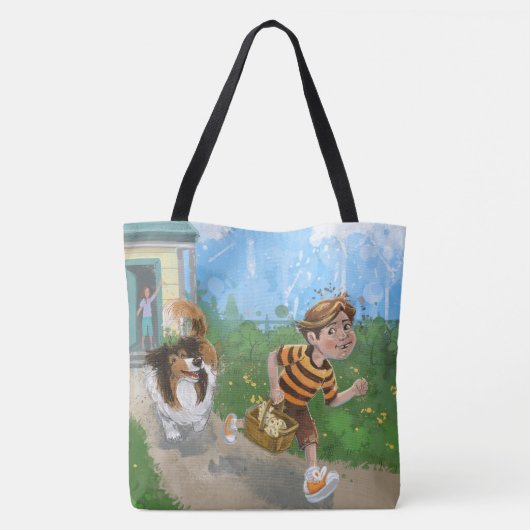 Sheldon en Davie Adventure Tote Bag (Achterkant)