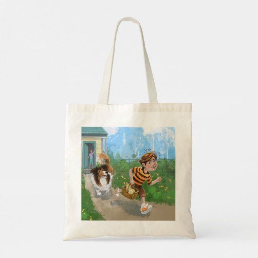 Sheldon en Davie Adventure Tote Bag (Achterkant)
