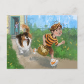 Sheldon en Davie Avontuur Briefkaart (Voorkant)