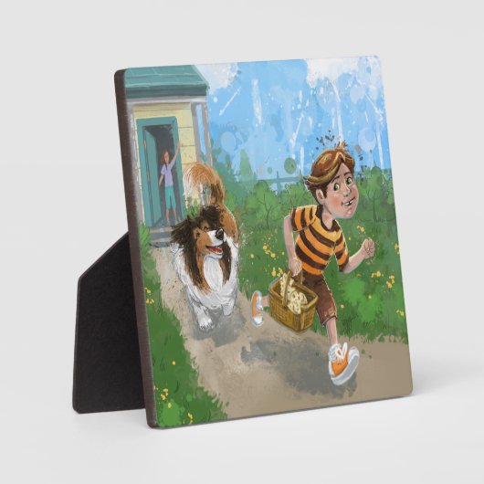 Sheldon en Davie Avontuur Fotoplaat (Voorkant)