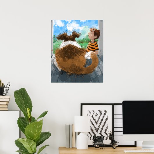 Sheldon en Davie Ontspannen Poster (Thuiskantoor)