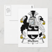 Sheldon Family Crest Briefkaart (Voorkant / Achterkant)