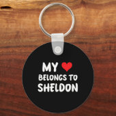 Sheldon - Mijn hart is van Sheldon - Liefde Sleutelhanger (Voorkant)