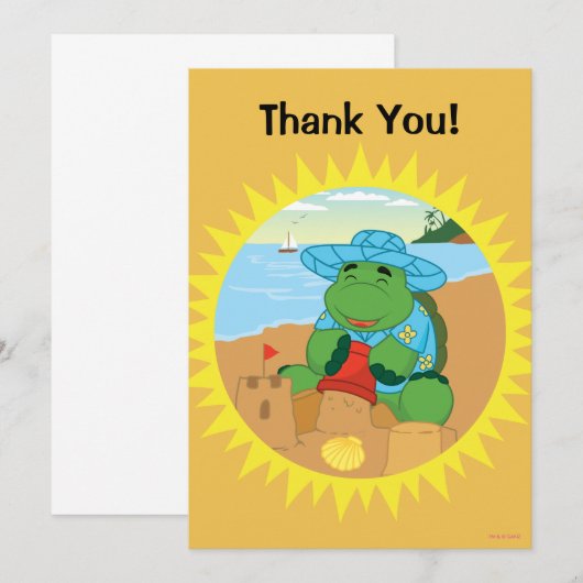 Sheldon on the Beach Bedankkaart (Voorkant / Achterkant)