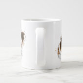 Sheldon op de Sheltie Three Poses Grote Koffiekop (Achterkant)