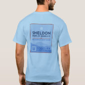 Sheldon voor burgemeester Mannen T-shirt (Achterkant)