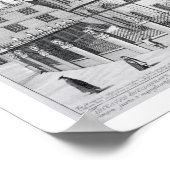 Sheldonian Theater, Oxford, uit 'Oxonia Illustrat' Poster (Hoek)