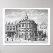 Sheldonian Theater, Oxford, uit 'Oxonia Illustrat' Poster (Voorkant)