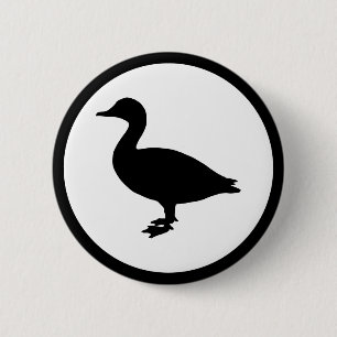 Sheldrake Duck Ronde Button 5,7 Cm