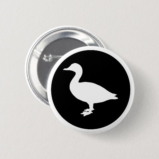 Sheldrake Duck Ronde Button 5,7 Cm (Voorkant /achterkant)