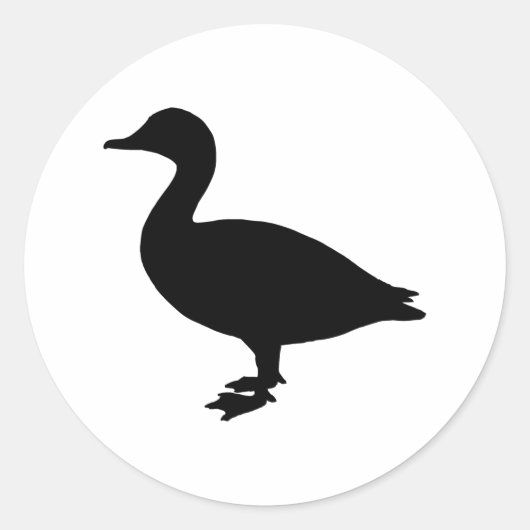 Sheldrake Duck Ronde Sticker (Voorkant)