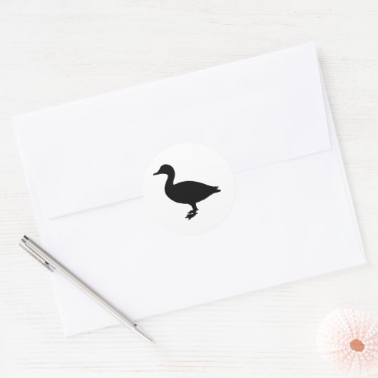 Sheldrake Duck Ronde Sticker (Envelop)