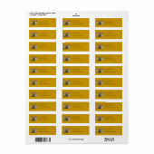 Shelf Fungus Abstract Adres Label (Full Sheet)
