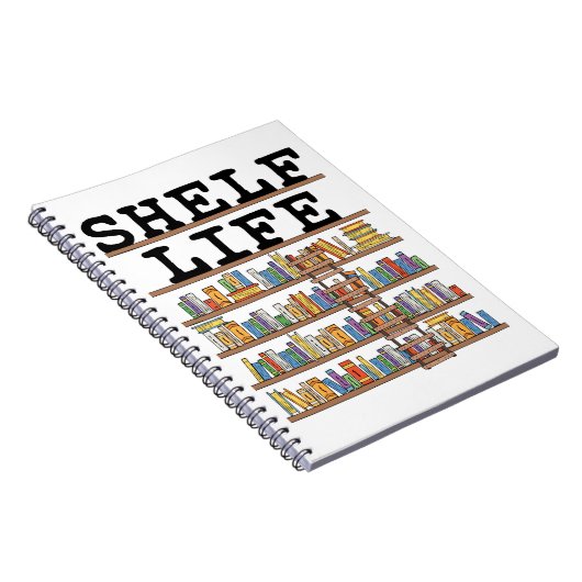 Shelf Life Librarian Library Assistant Worker Notitieboek (Rechterzijde)