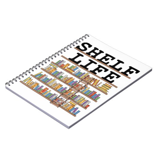 Shelf Life Librarian Library Assistant Worker Notitieboek (Linkerzijde)