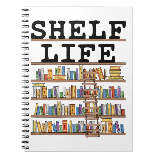 Shelf Life Librarian Library Assistant Worker Notitieboek (Voorkant)