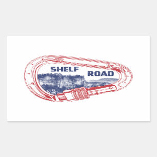 Shelf Road Klim Carabiner Rechthoekige Sticker