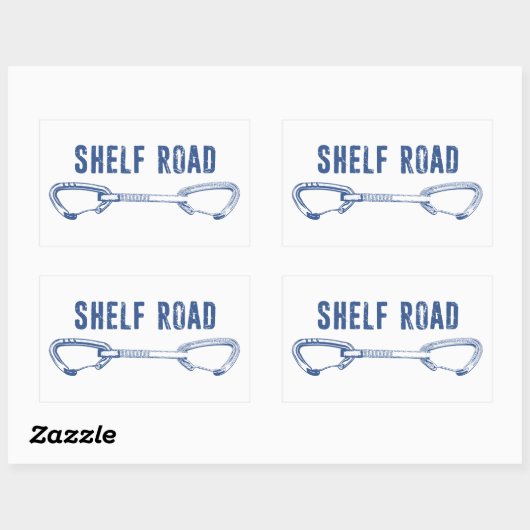 Shelf Road Klim Quickdraw Rechthoekige Sticker (Vel)