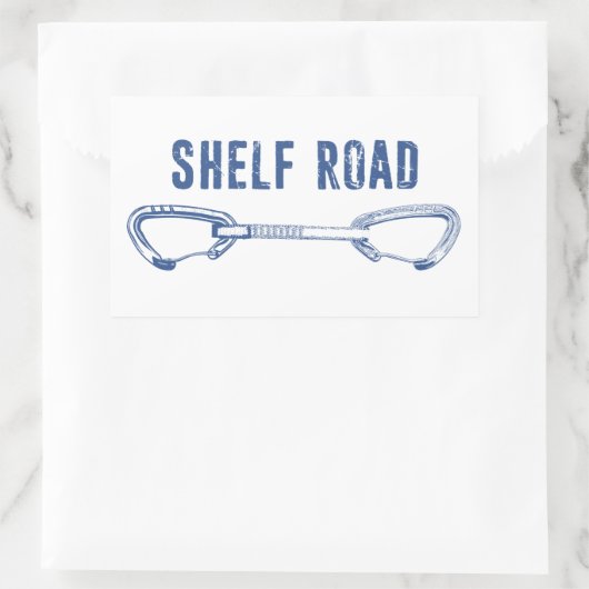 Shelf Road Klim Quickdraw Rechthoekige Sticker (Tas)