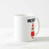 SHELF SITTING ELF CHRISTMAS COFFEE MUGS KOFFIEMOK (Voorkant rechts)