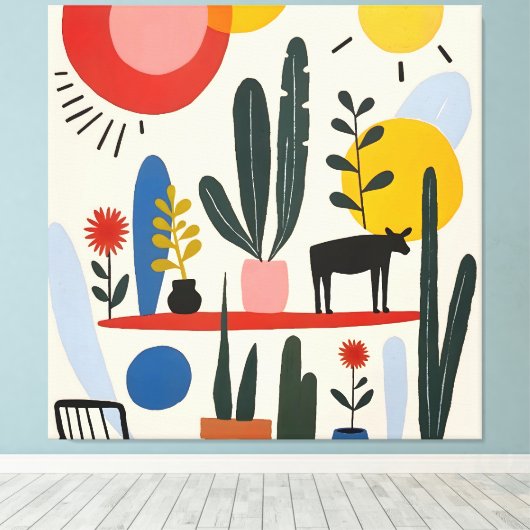 Shelfie Canvas Afdruk (Insitu (Houten vloer))