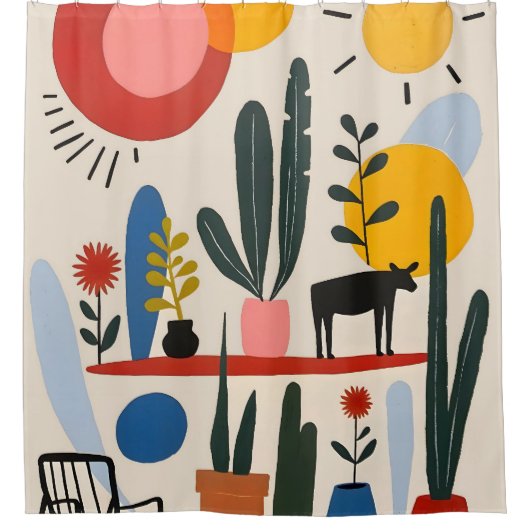 Shelfie Douchegordijn (Voorkant)