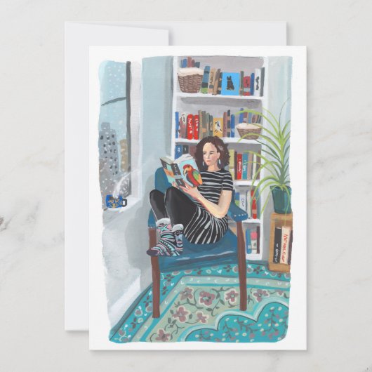 Shelfie Selfie (Jeny lezen thuis) Kaart (Voorkant)