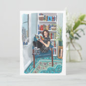 Shelfie Selfie (Jeny lezen thuis) Kaart (Staand voorkant)