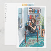 Shelfie Selfie (Jeny lezen thuis) Kaart (Voorkant / Achterkant)