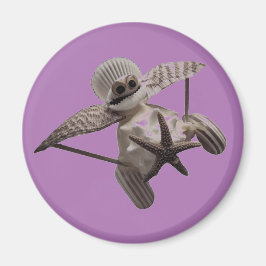 Shell Art Vliegtuig Magneet