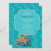 Shell Assortment Rehearsal Dinner Invitation Kaart (Voorkant / Achterkant)