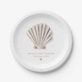 Shell-Baby shower Papieren Bordje (Voorkant)