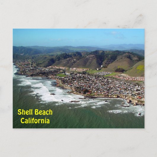 Shell Beach, California Aerial Uitzicht Briefkaart (Voorkant)