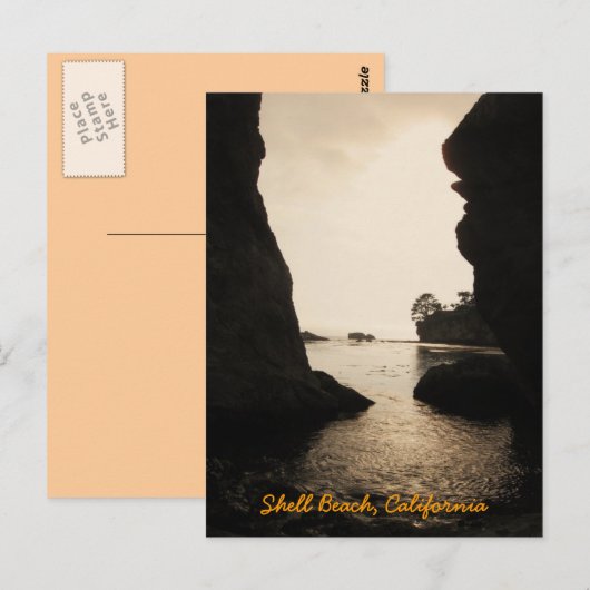Shell Beach, Californië Briefkaart (Voorkant / Achterkant)