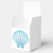 Shell Beach Nautisch Blauw Elegant Huwelijksfeest Bedankdoosjes (Geopend)