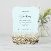 Shell Beach repesal Dinner Custom Invitation Kaart (Staand voorkant)