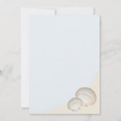 Shell Beach Starfish bruiloft Kaart (Achterkant)