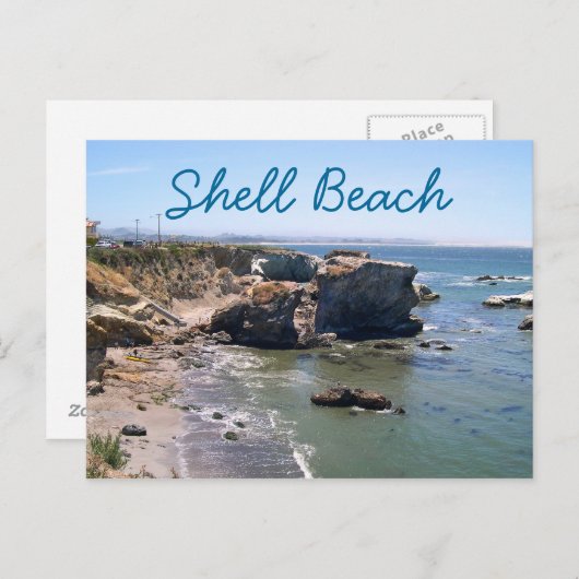 Shell Beach Travel Briefkaart (Voorkant / Achterkant)