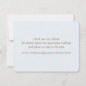 Shell Beach Zeeoever Save the Date Kaart (Achterkant)