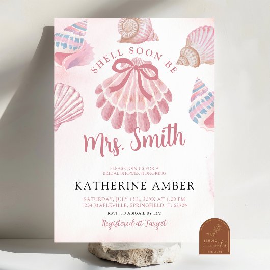 Shell binnenkort mevrouw Beach Zee Vrijgezellenfee Kaart