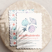Shell Birthday Party Shellebrate Girls Kaart