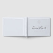 Shell Blue Elegant Coastal Nautical Bridal Shower Gastenboek (Volledig)